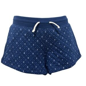 Polo Country Ralph Lauren Kids Blue Quilted Medallion Shorts M 8-10 Cottage Boho